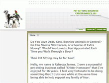 Tablet Screenshot of petsittingbasics.com